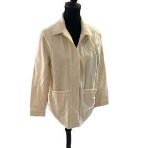 Will Jacket - Ecru - Organic cotton - organic textile - Sézane,